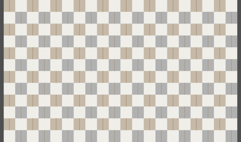 Alfombra vinílica geométrica impresión de ajedrez - TenVinilo