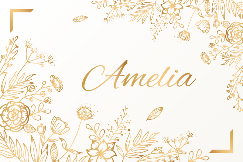 Alfombra vinílica personalizable bienvenida floral - TenVinilo