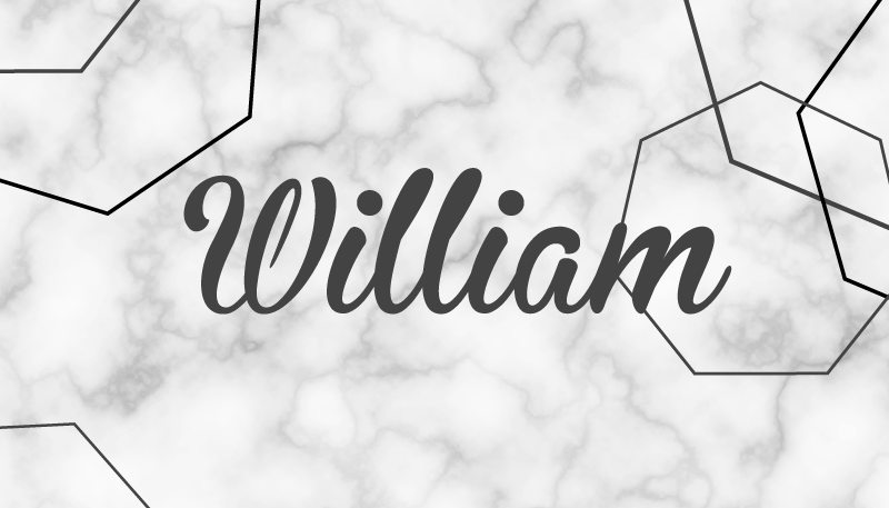 Alfombra vinílica dormitorio nombre personalizado de mármol - TenVinilo