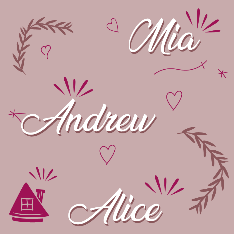 Alfombra vinílica entrada miembros de la familia - TenVinilo