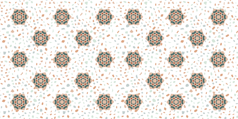 Alfombra vinílica textura mosaico blanco - TenVinilo