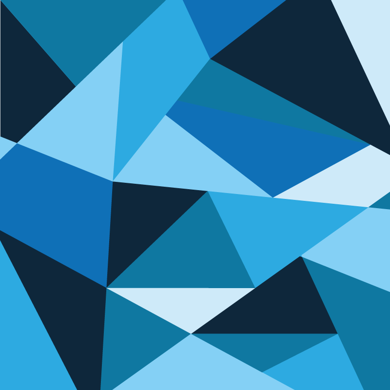 Alfombra vinílica geométrica patrones triangulares azules - TenVinilo