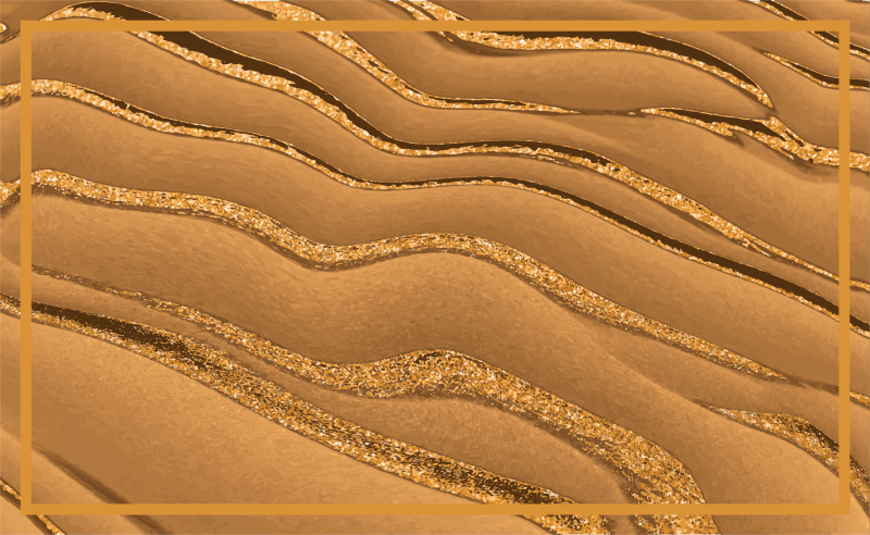 Alfombra vinílica textura patrón de onda dorada - TenVinilo