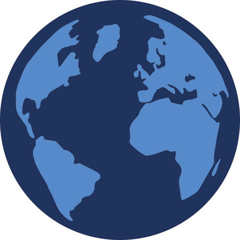 Alfombra de vinilo mapamundi Color azul - TenVinilo