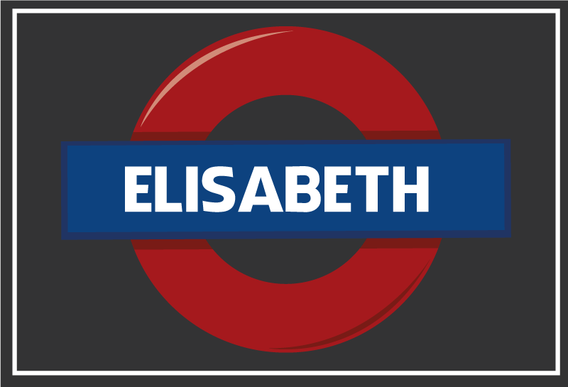 Alfombra vinílica personalizable señal de metro - TenVinilo