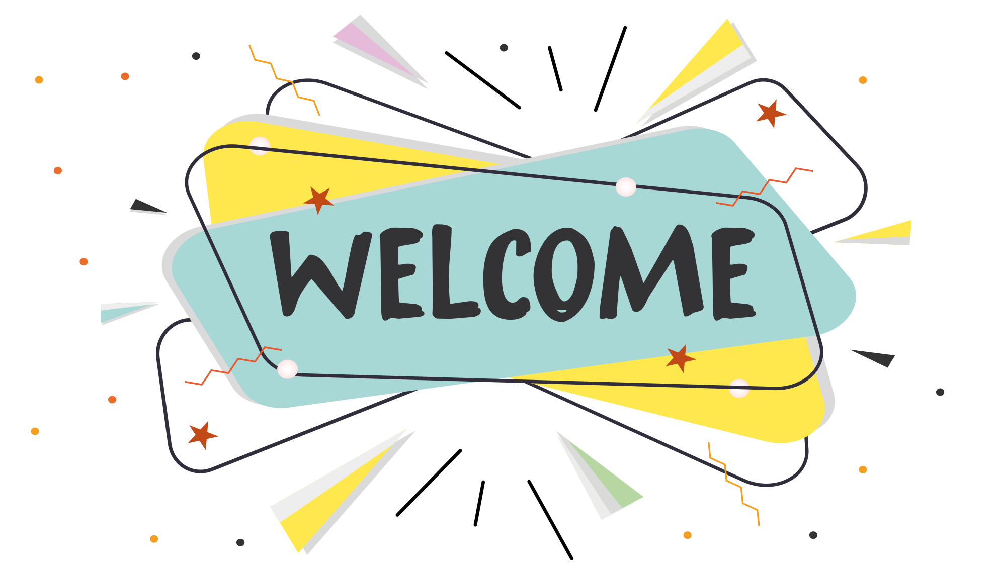 Alfombra vinílica entrada bienvenida abstracta - TenVinilo