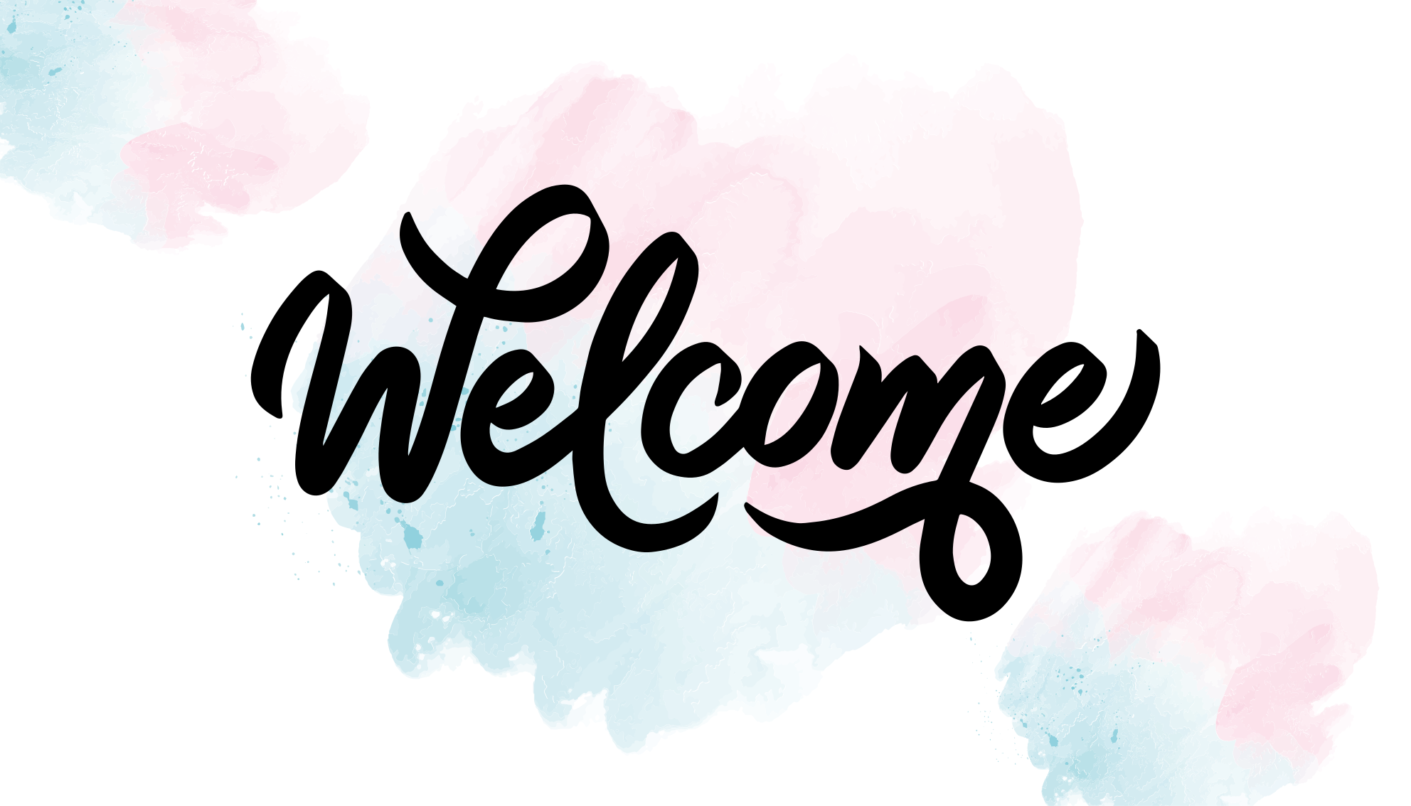 Alfombra vinílica entrada acuarela bienvenida - TenVinilo