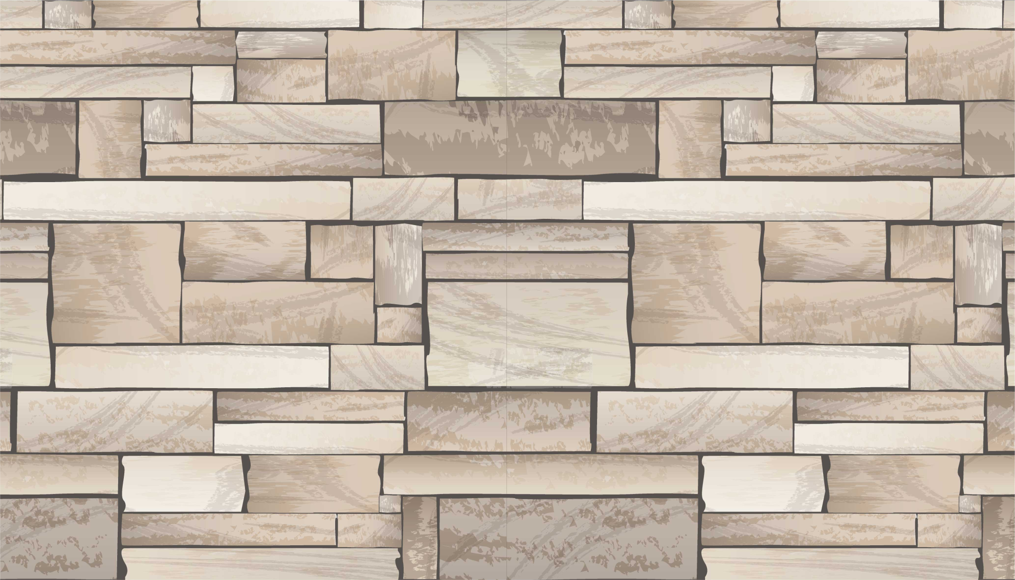 Alfombra vinilo baño de azulejos piedra beige - TenVinilo