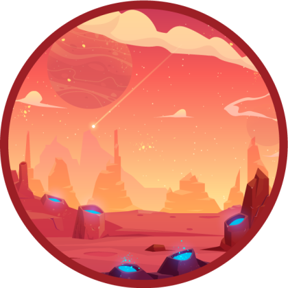 Alfombra vinílica estrellas escena cósmica del desierto - TenVinilo