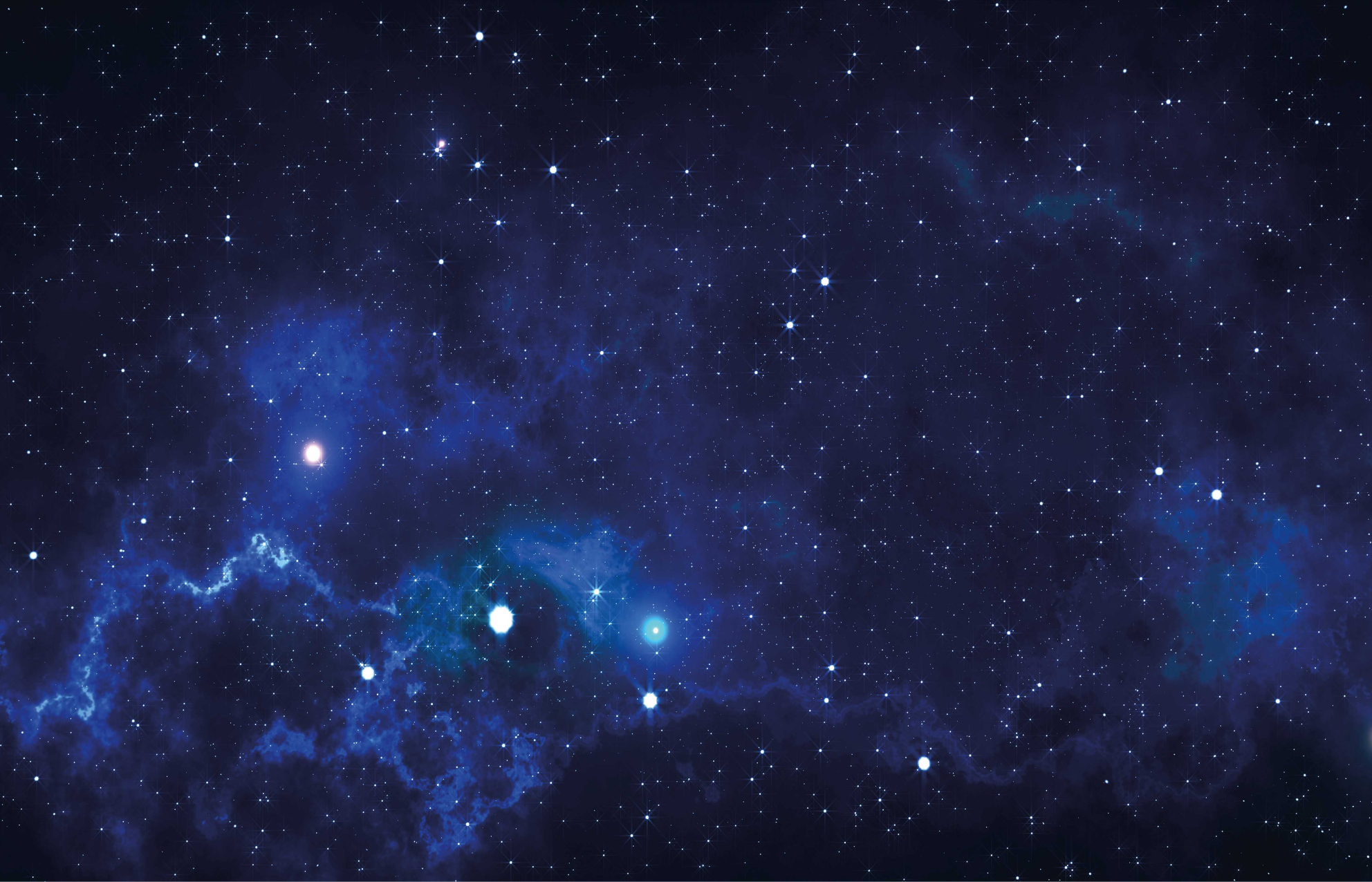 Alfombra vinílica estrellas escena de nebulosa cósmica - TenVinilo