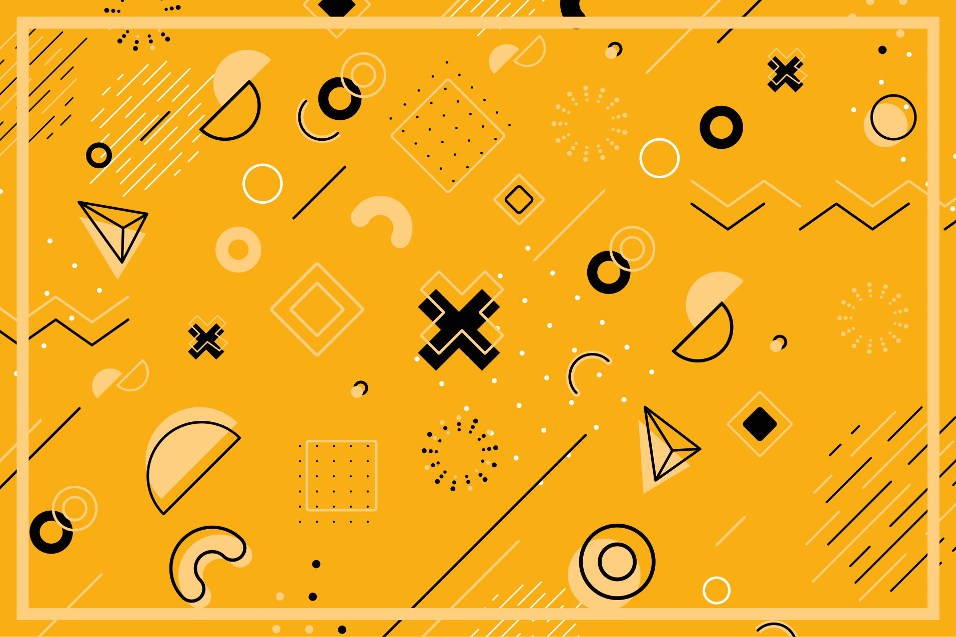 Alfombra vinílica geométrica patrón de formas abstractas - TenVinilo