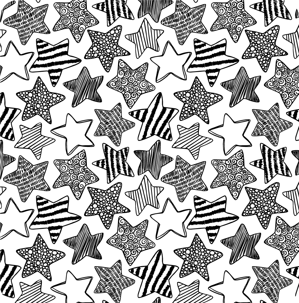 Alfombra vinílica bebé patrón de estrella elegante - TenVinilo