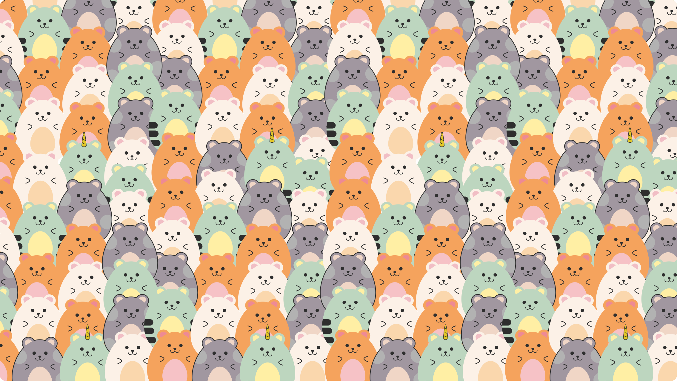 Alfombra vinílica entrada adorables expresiones de animales - TenVinilo