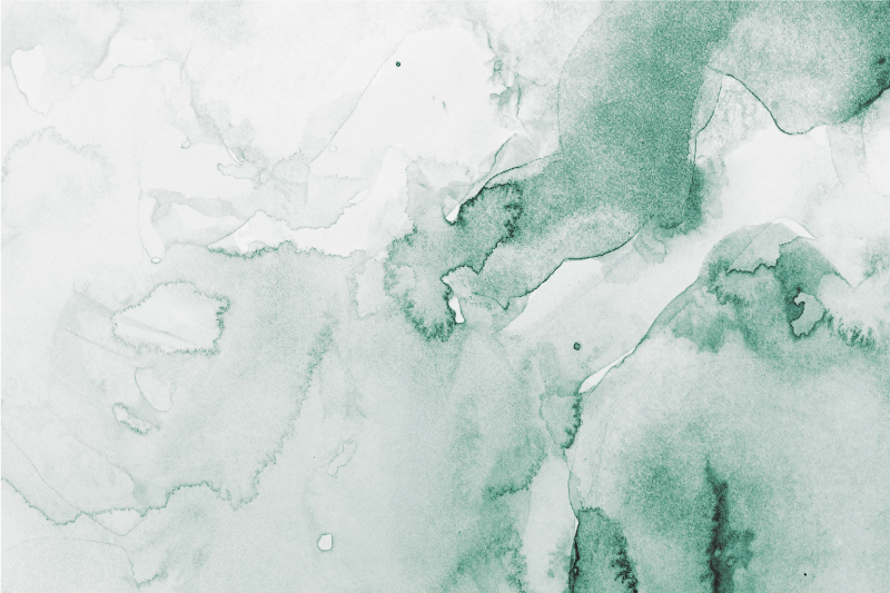 Alfombra vinílica baño moderna acuarela blanca y verde - TenVinilo