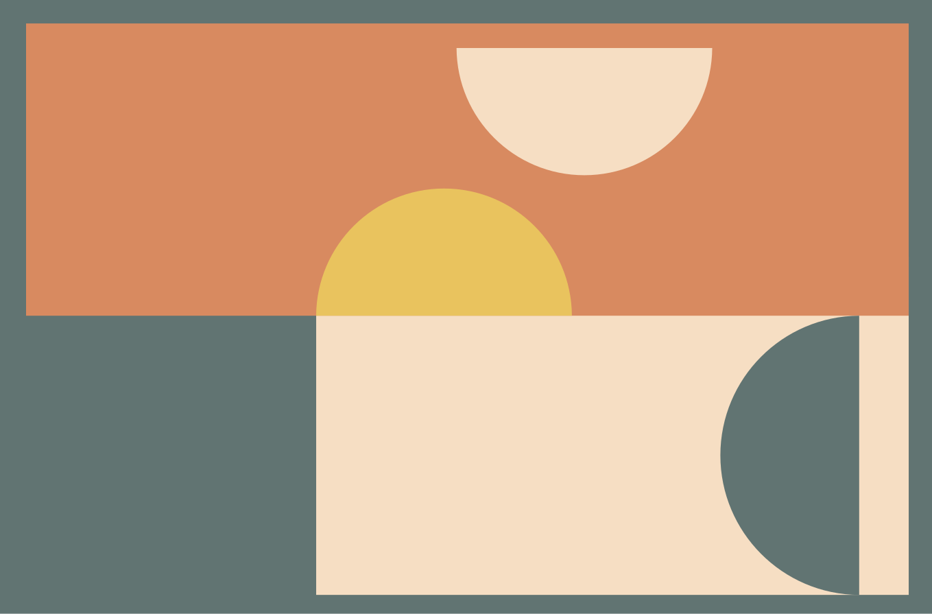 Alfombra vinílica moderna círculos y rectángulos - TenVinilo