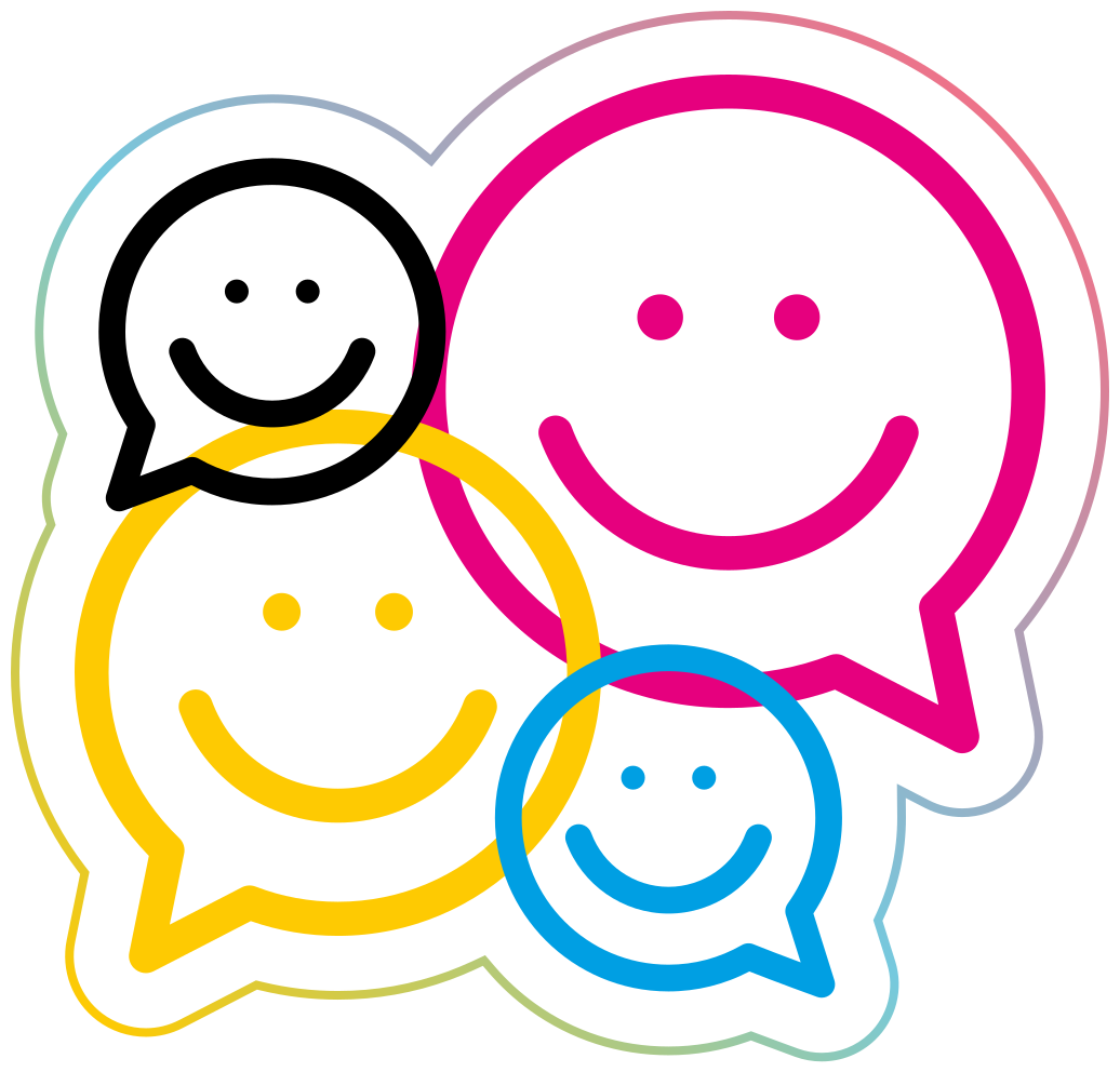 Alfombra vinílica juvenil colección de caras sonrientes - TenVinilo