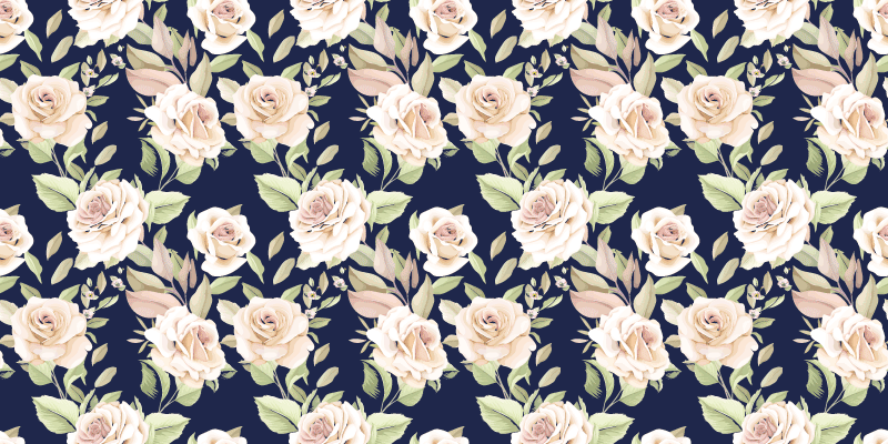 Alfombra vinílica naturaleza elegante componente floral - TenVinilo