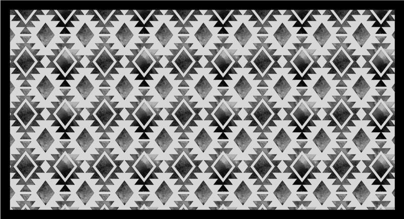 Alfombra vinílica moderna estilo de patrón geométrico - TenVinilo