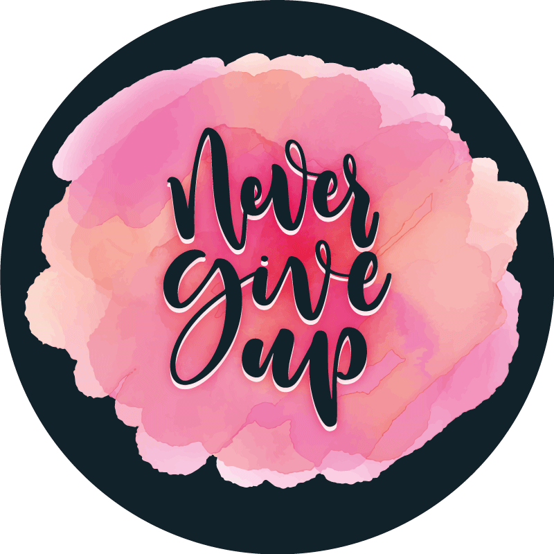 Alfombra vinílica frase perseverar sin descanso - TenVinilo