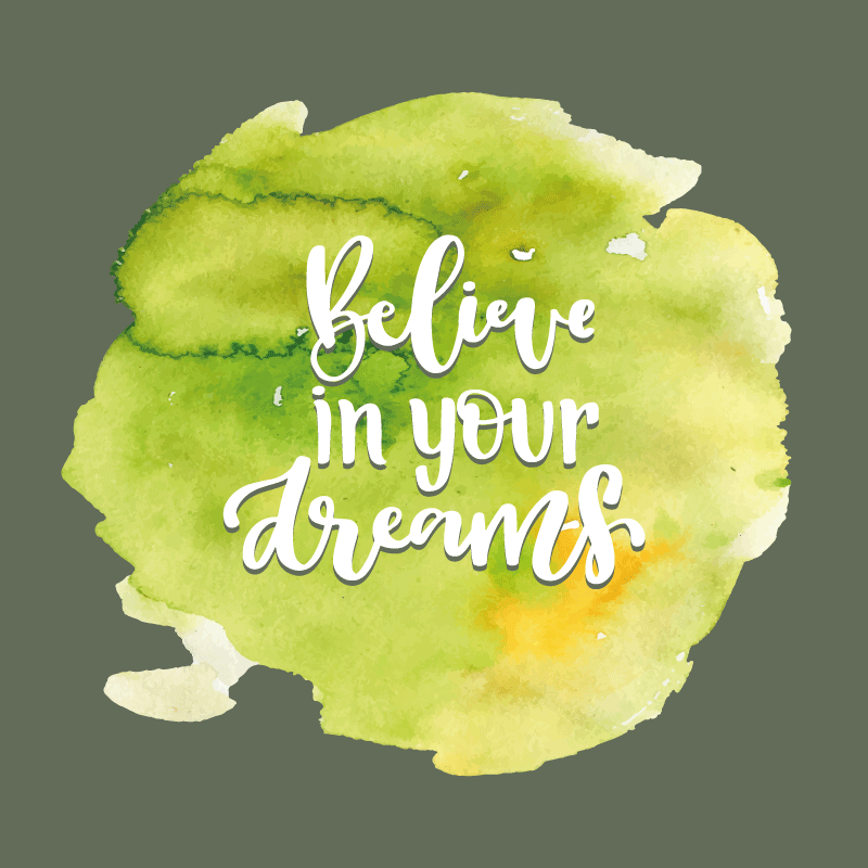 Alfombra vinílica frase confiar en las aspiraciones - TenVinilo