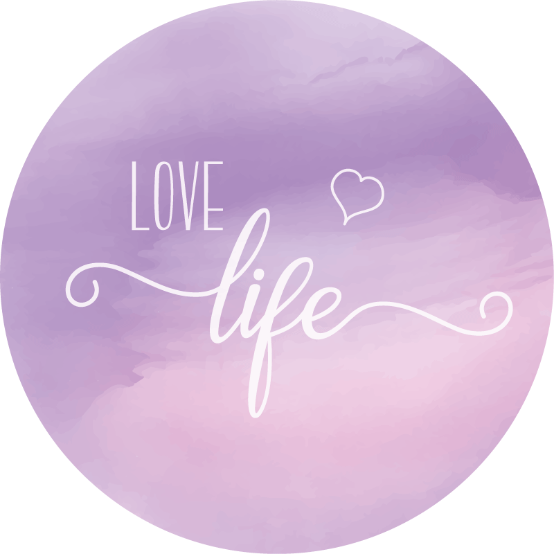 Alfombra vinílica frase valora la vida - TenVinilo