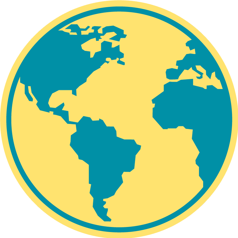 Alfombra vinílica redonda mapa geográfico del mundo - TenVinilo