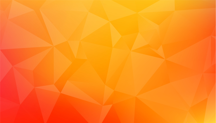 Alfombra vinilo salón formas geométricas naranjas - TenVinilo