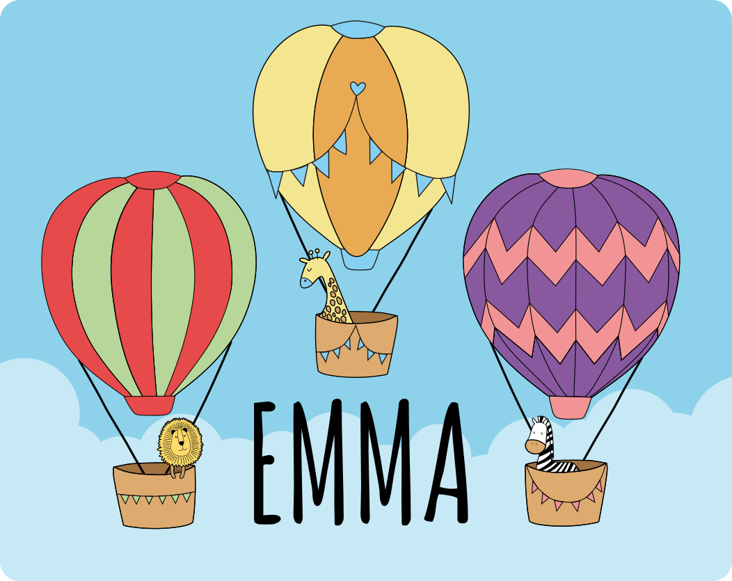 Alfombra vinílica personalizable aires calientes coloridos - TenVinilo