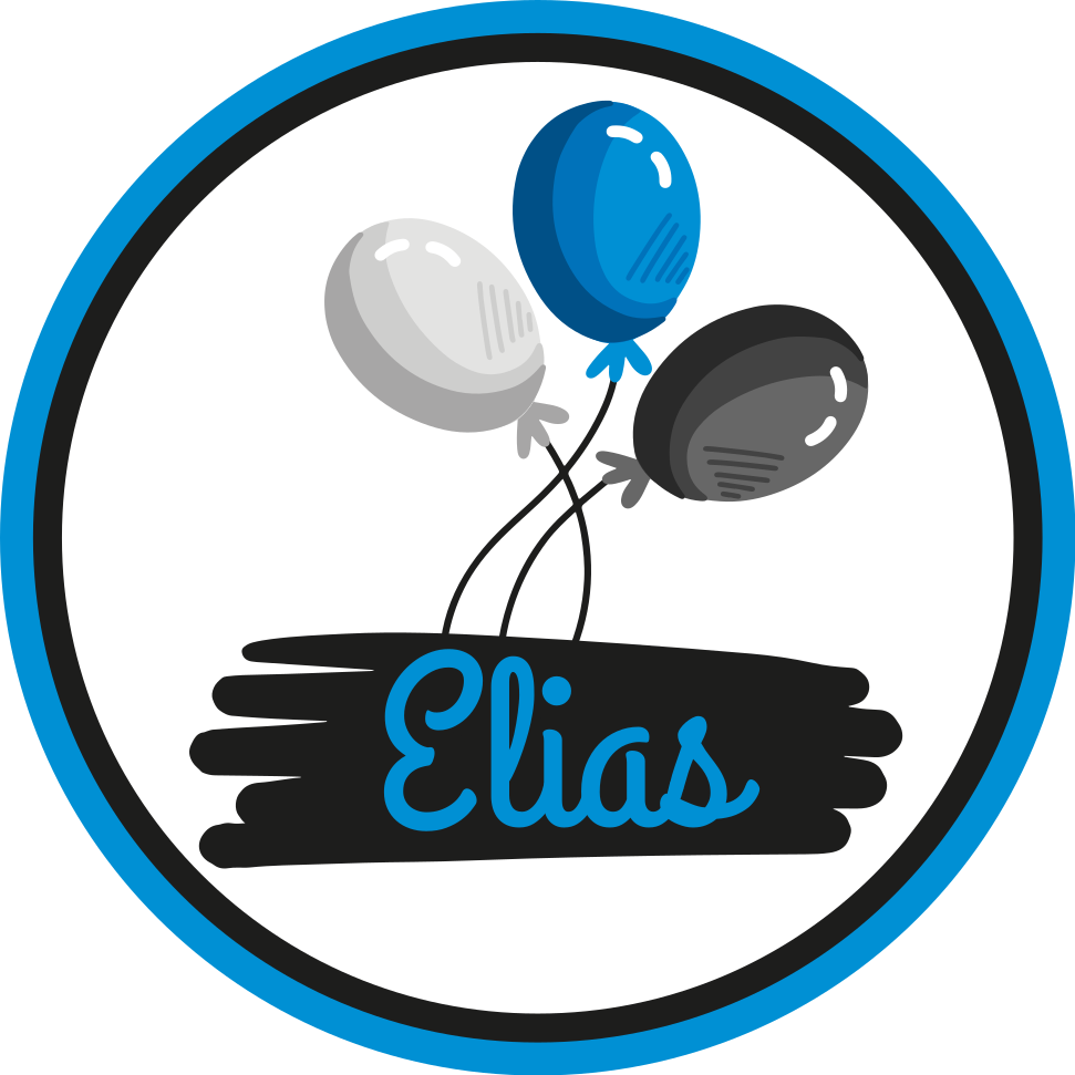 Alfombra vinílica infantil globos grises y azules - TenVinilo