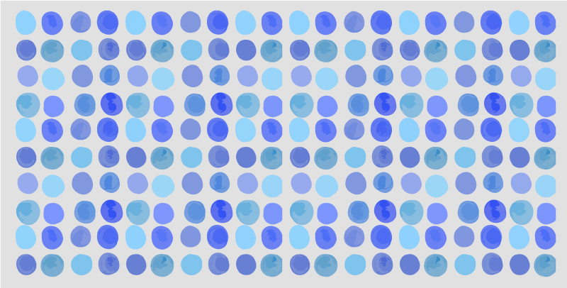 Alfombra vinilo baño patrón de puntos azules - TenVinilo