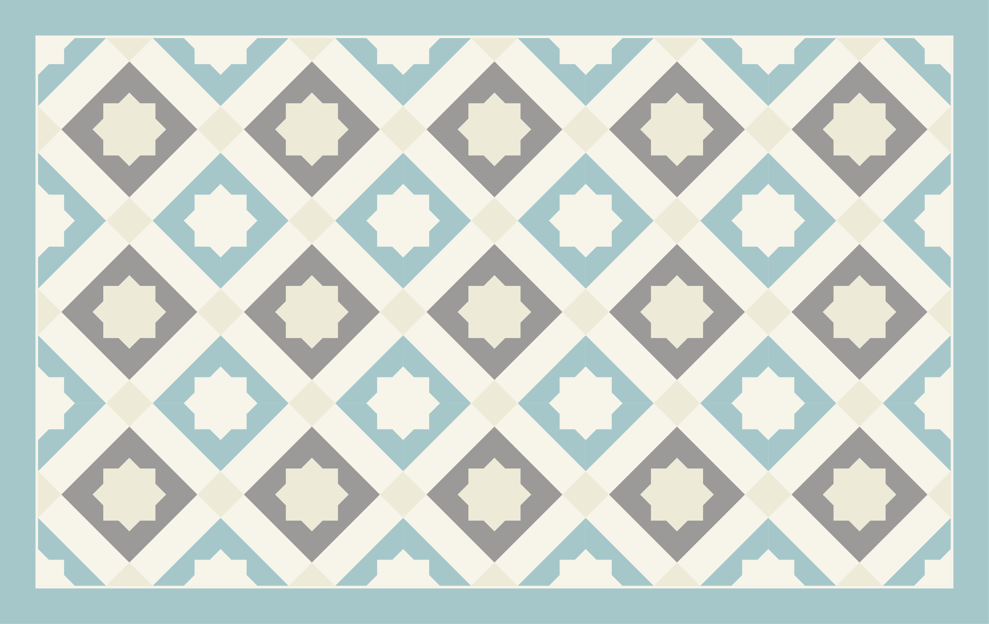 Alfombra vinilo baño hidráulica estrellas geométricas - TenVinilo