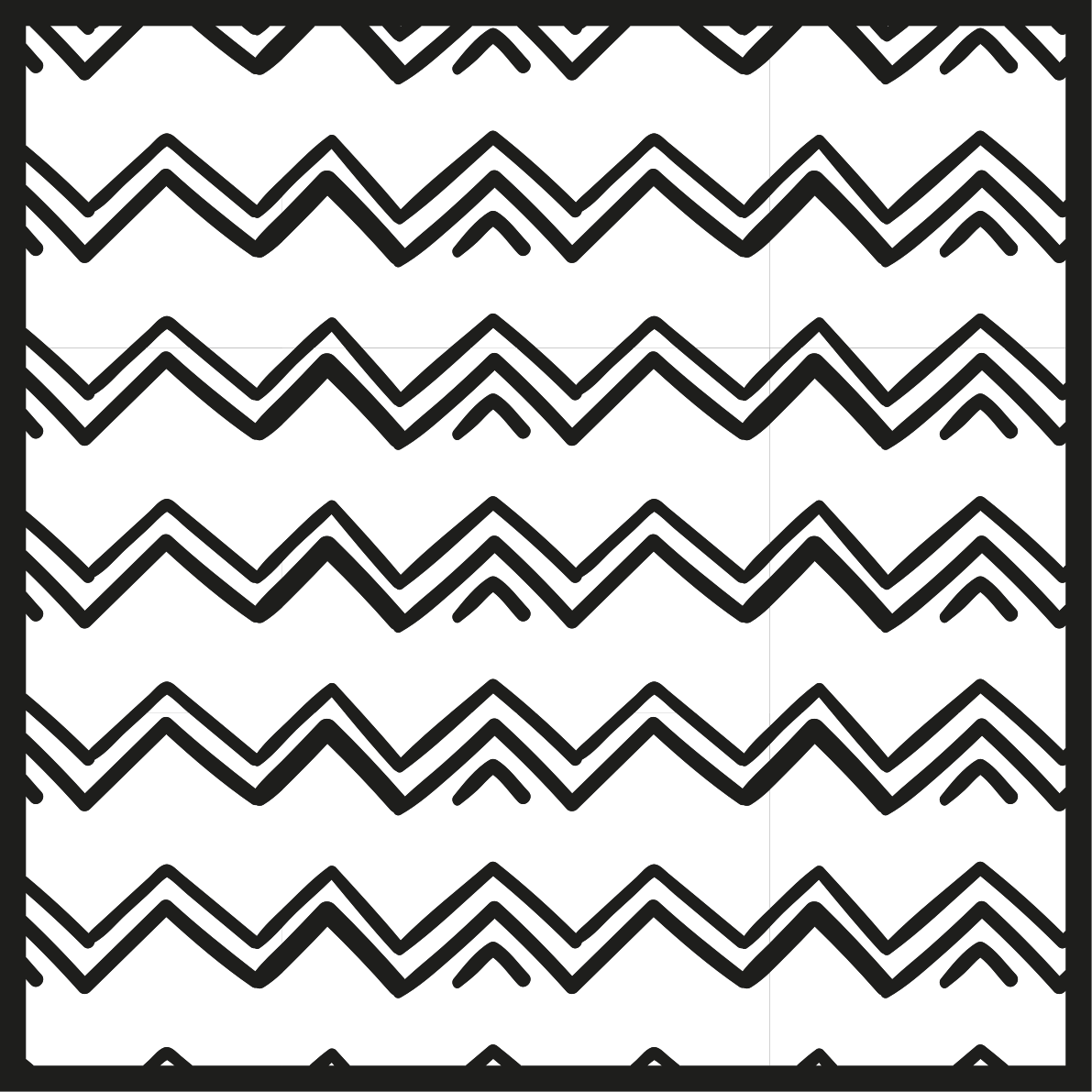 Alfombra vinílica geométrica estilo zigzag - TenVinilo