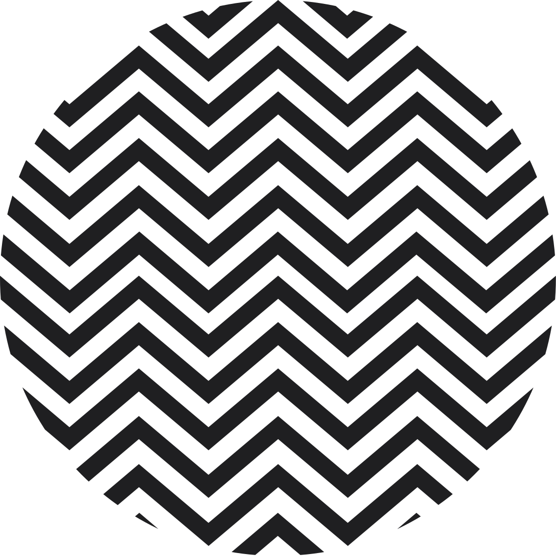 Alfombra vinílica geométrica motivo chevron - TenVinilo