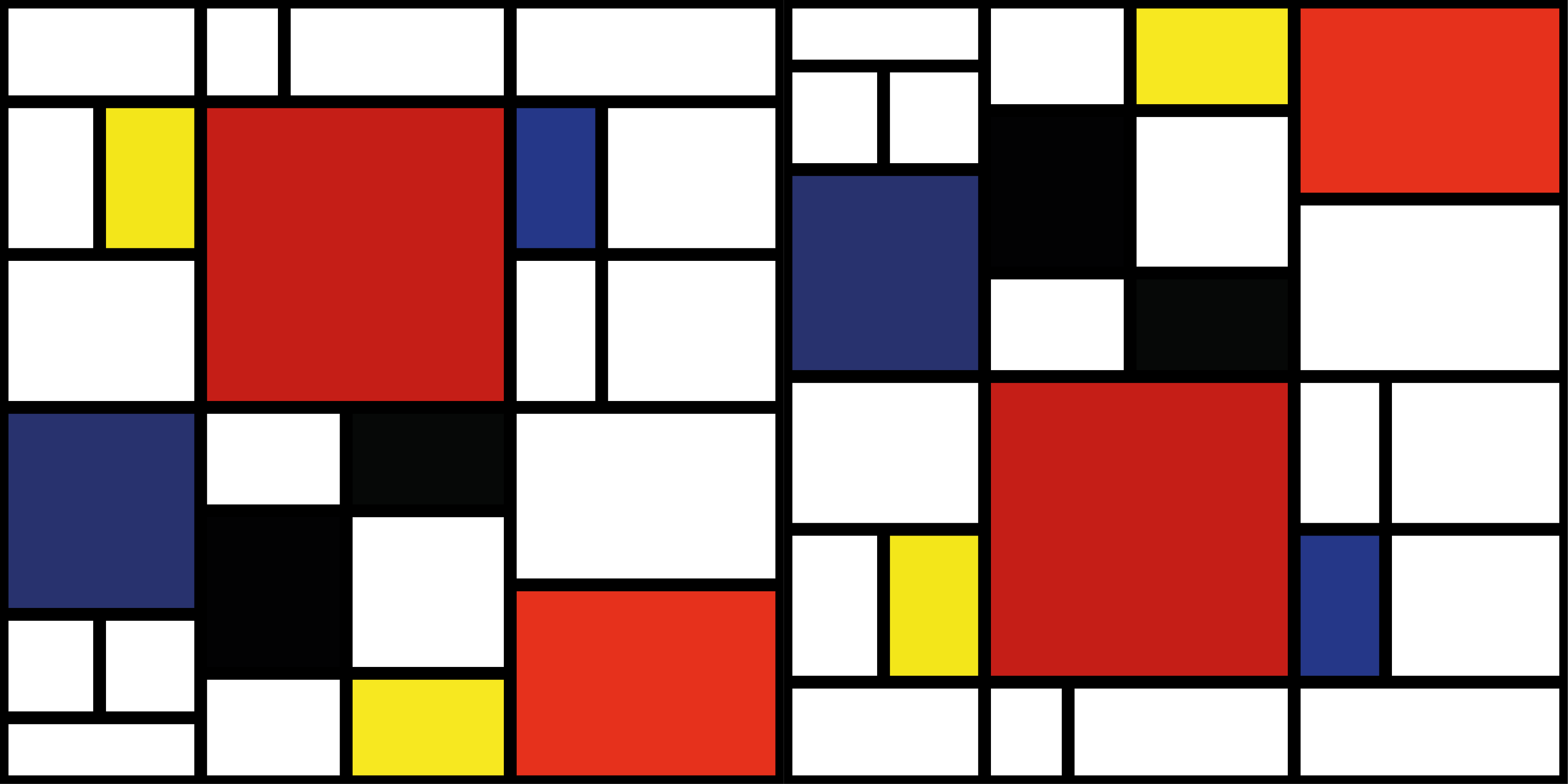 Alfombra vinílica moderna patrón de bloques de color - TenVinilo