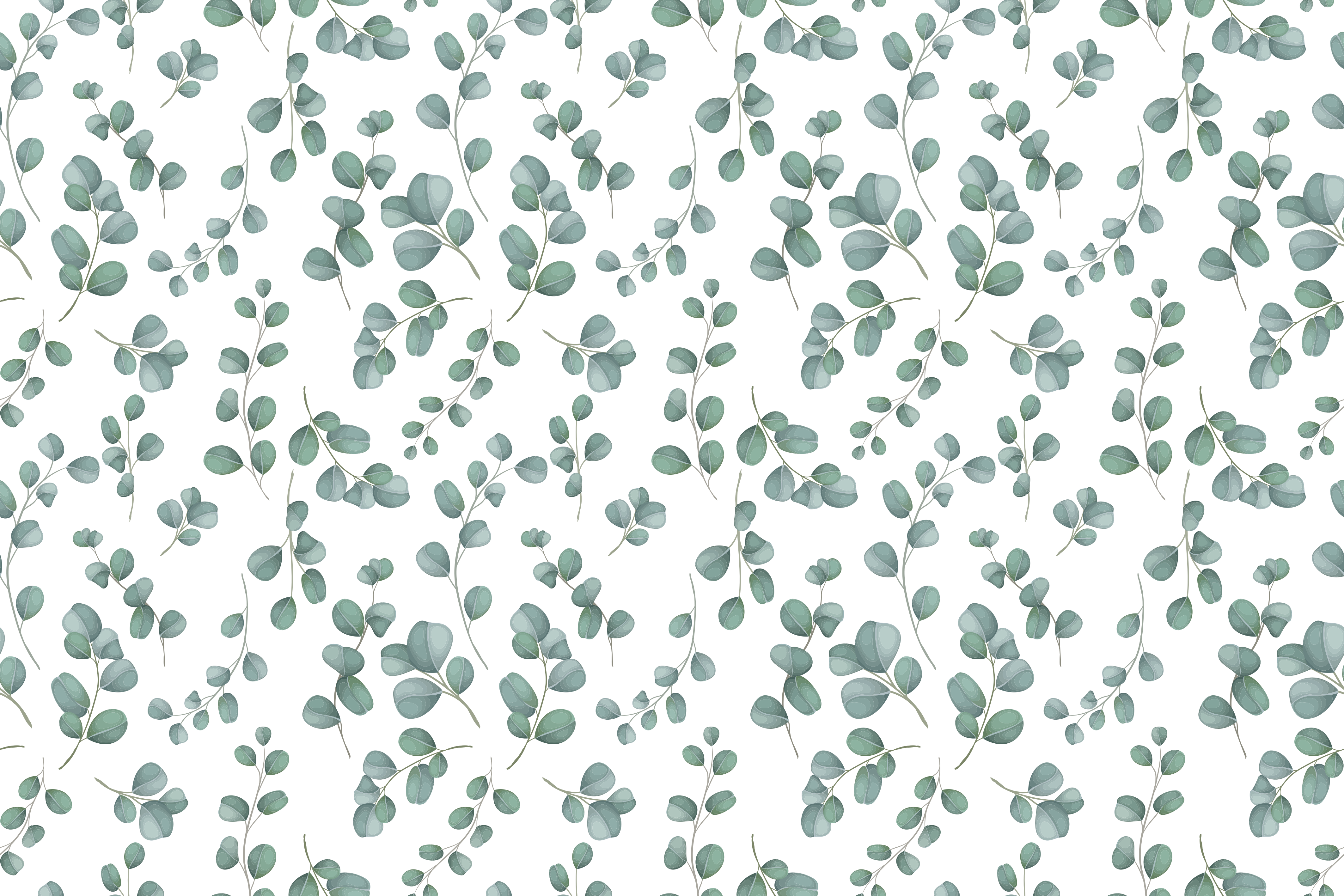 Alfombra vinílica flores elegante patrón de vegetación - TenVinilo