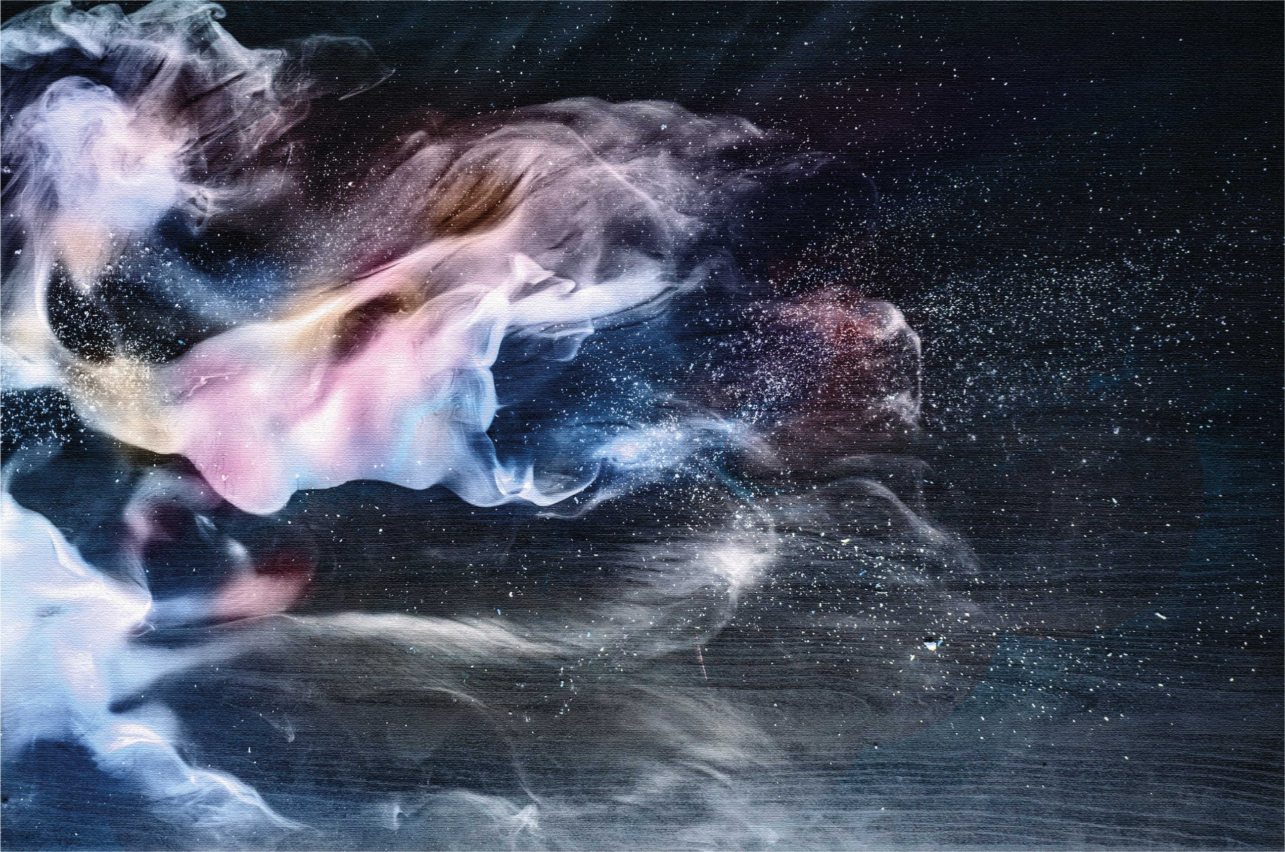 Alfombra vinílica juvenil remolinos de humo cósmico - TenVinilo