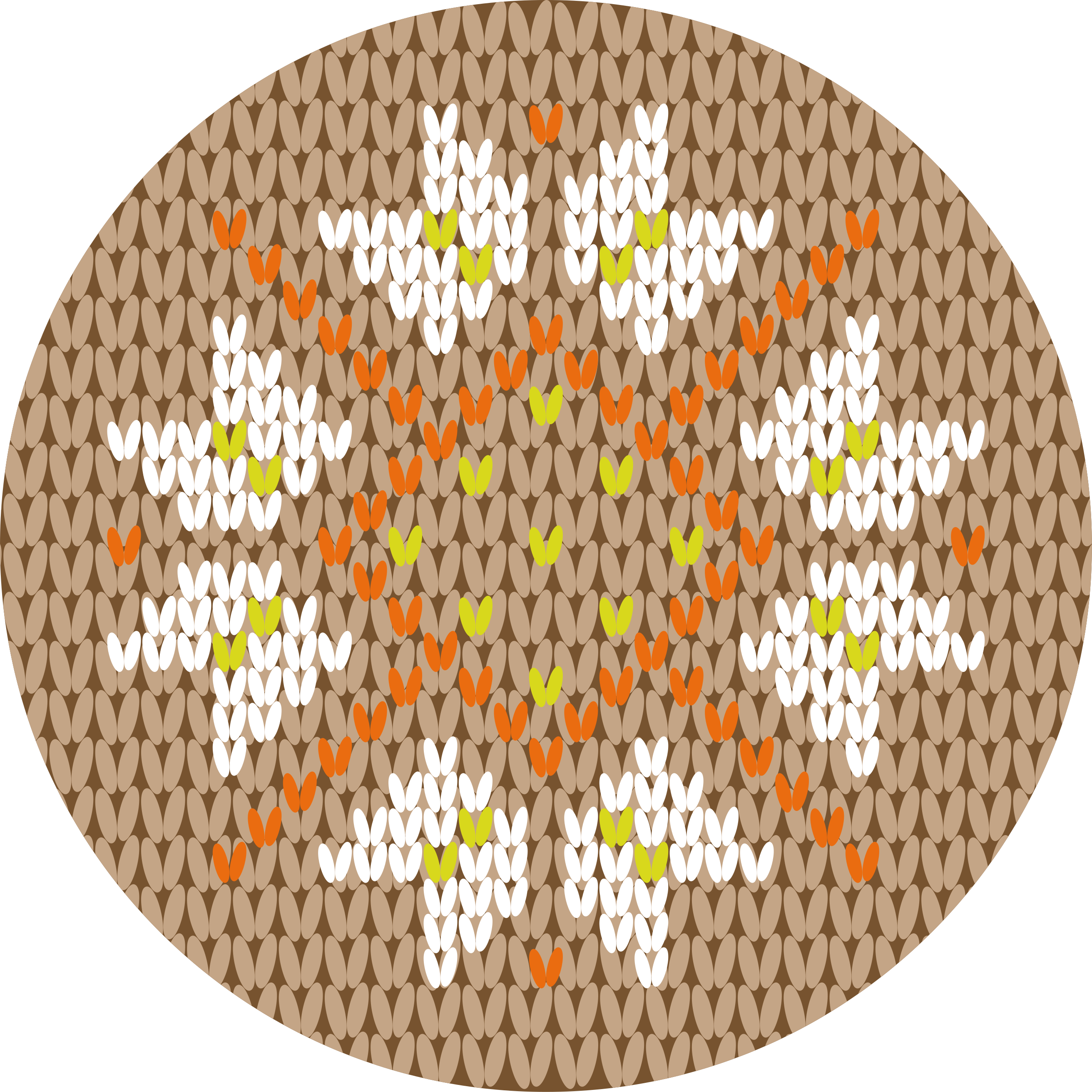 Alfombra vinílica entrada estilo decorado con flores - TenVinilo