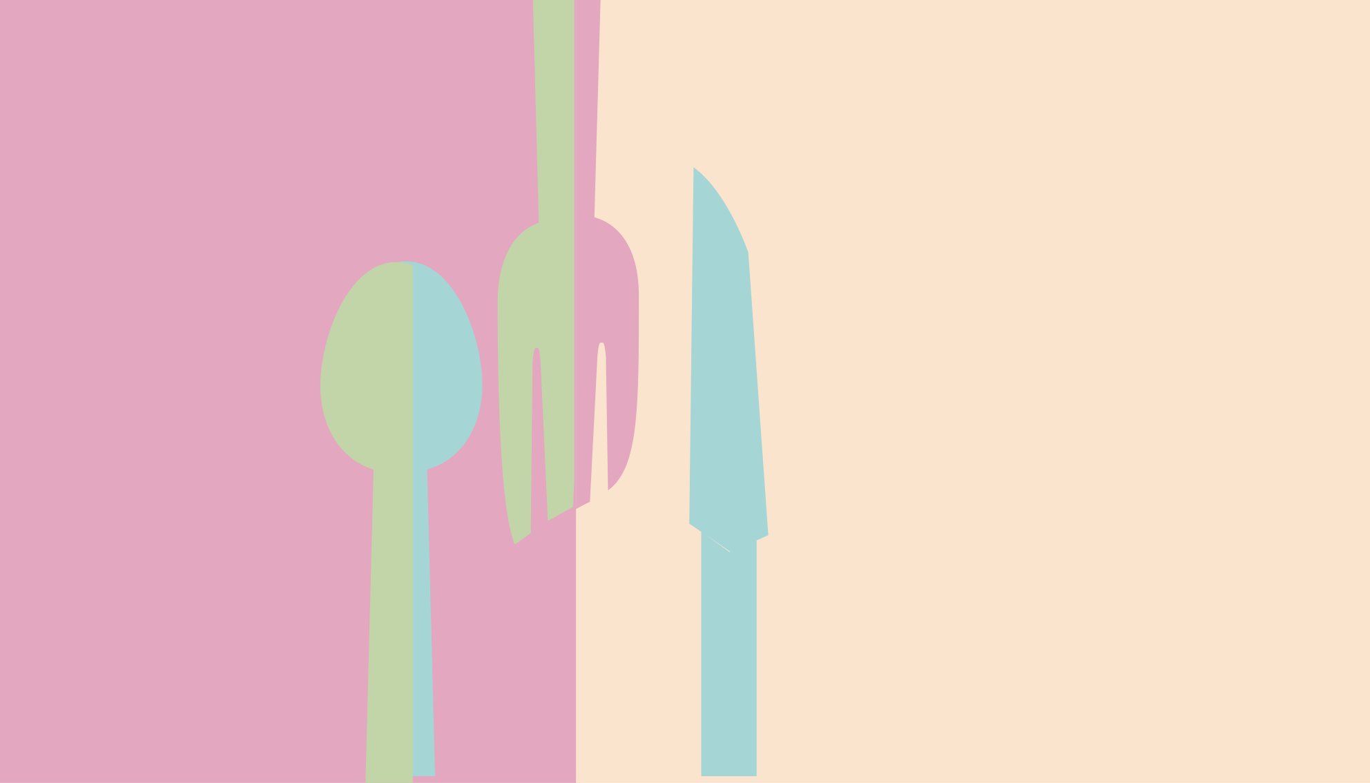 Alfombra vinilo cocina siluetas de utensilios con estilo - TenVinilo