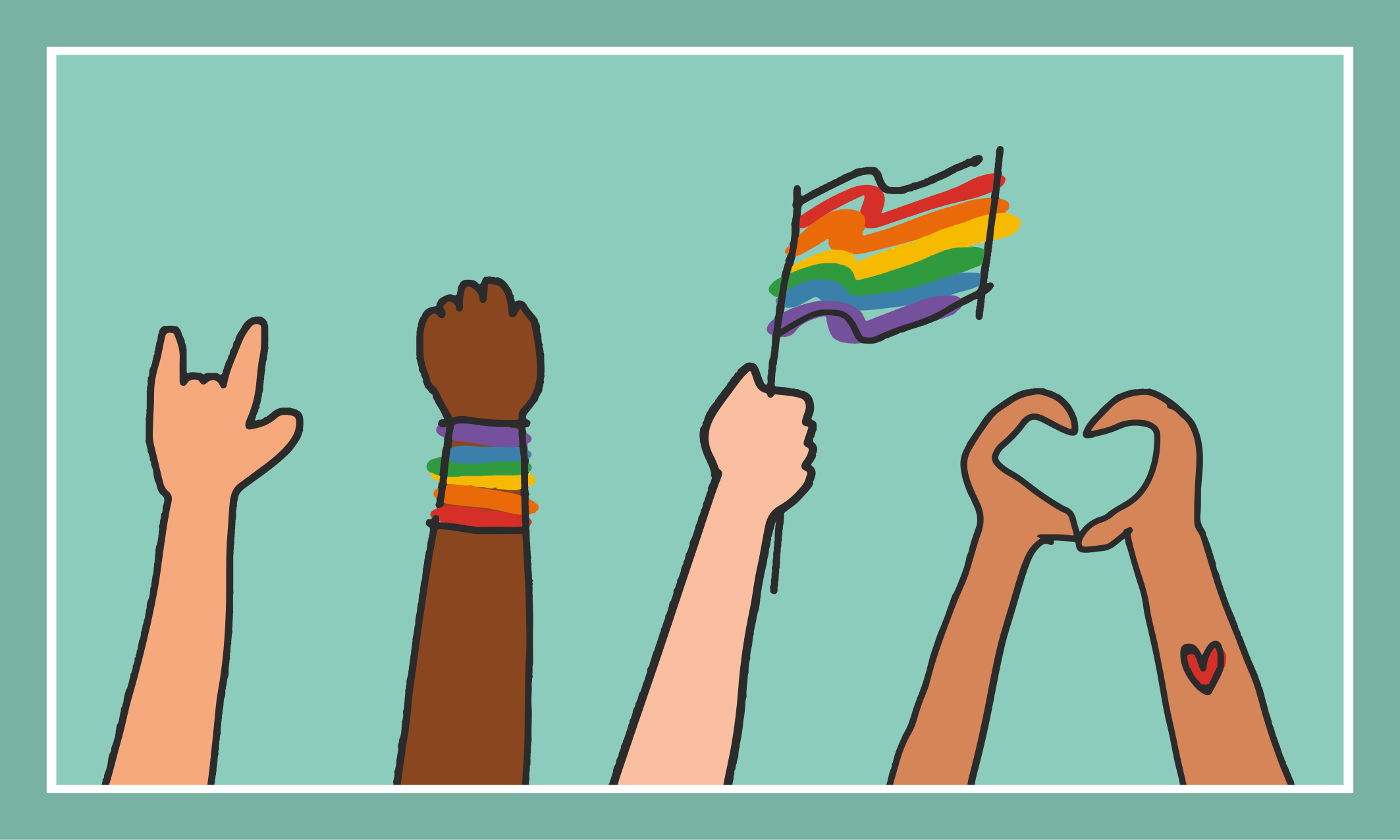 Alfombra vinílica evento diversas manos arriba - TenVinilo