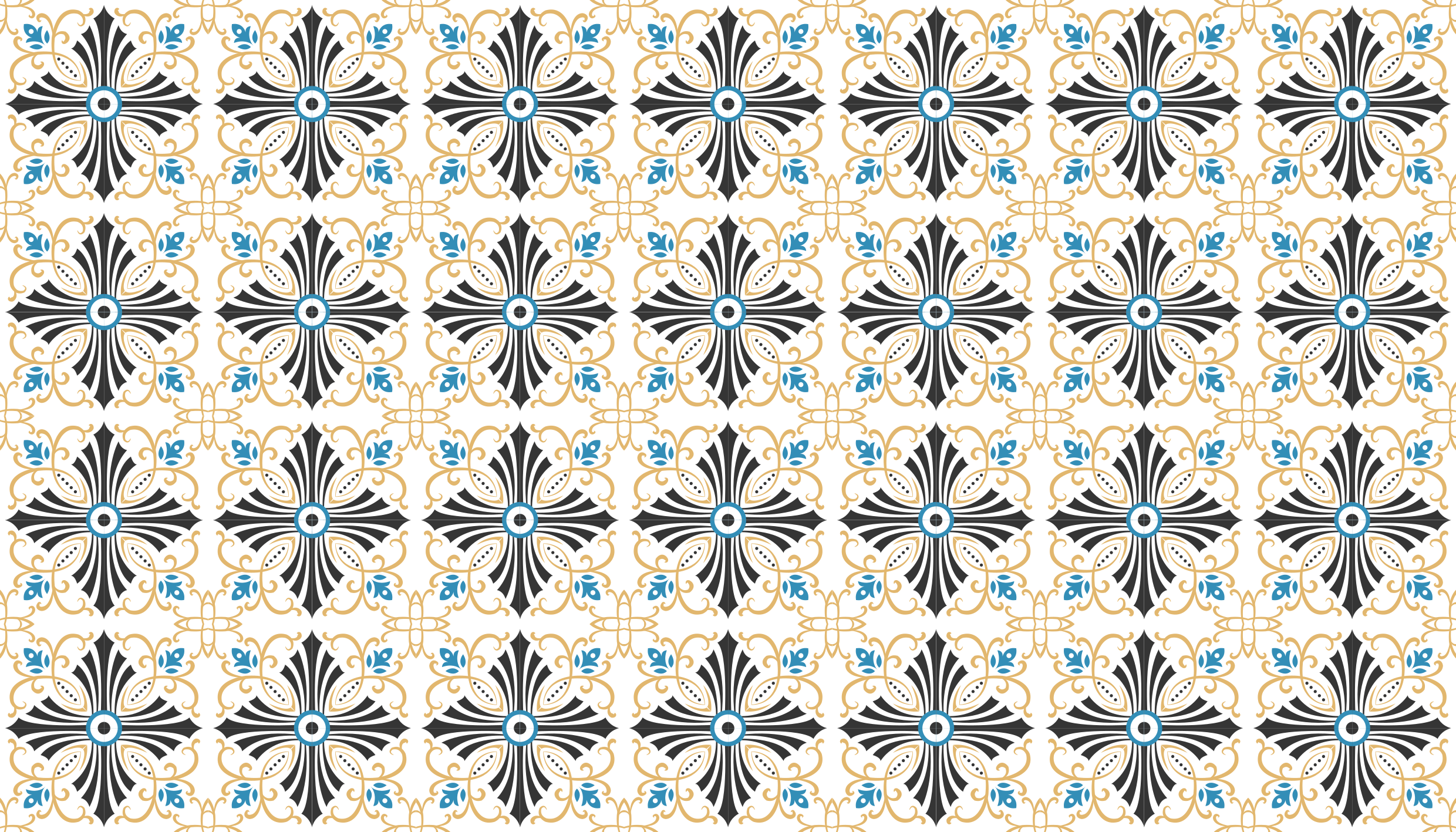 Alfombra vinílica mosaico estilo mosaico sofisticado - TenVinilo