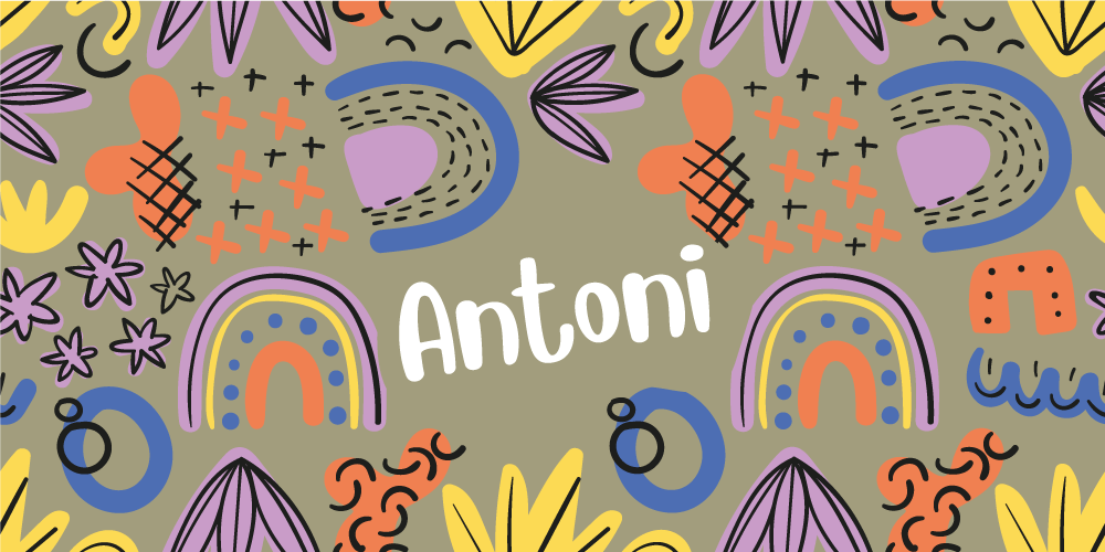 Alfombra vinílica infantil patrones de arcoíris coloridos - TenVinilo