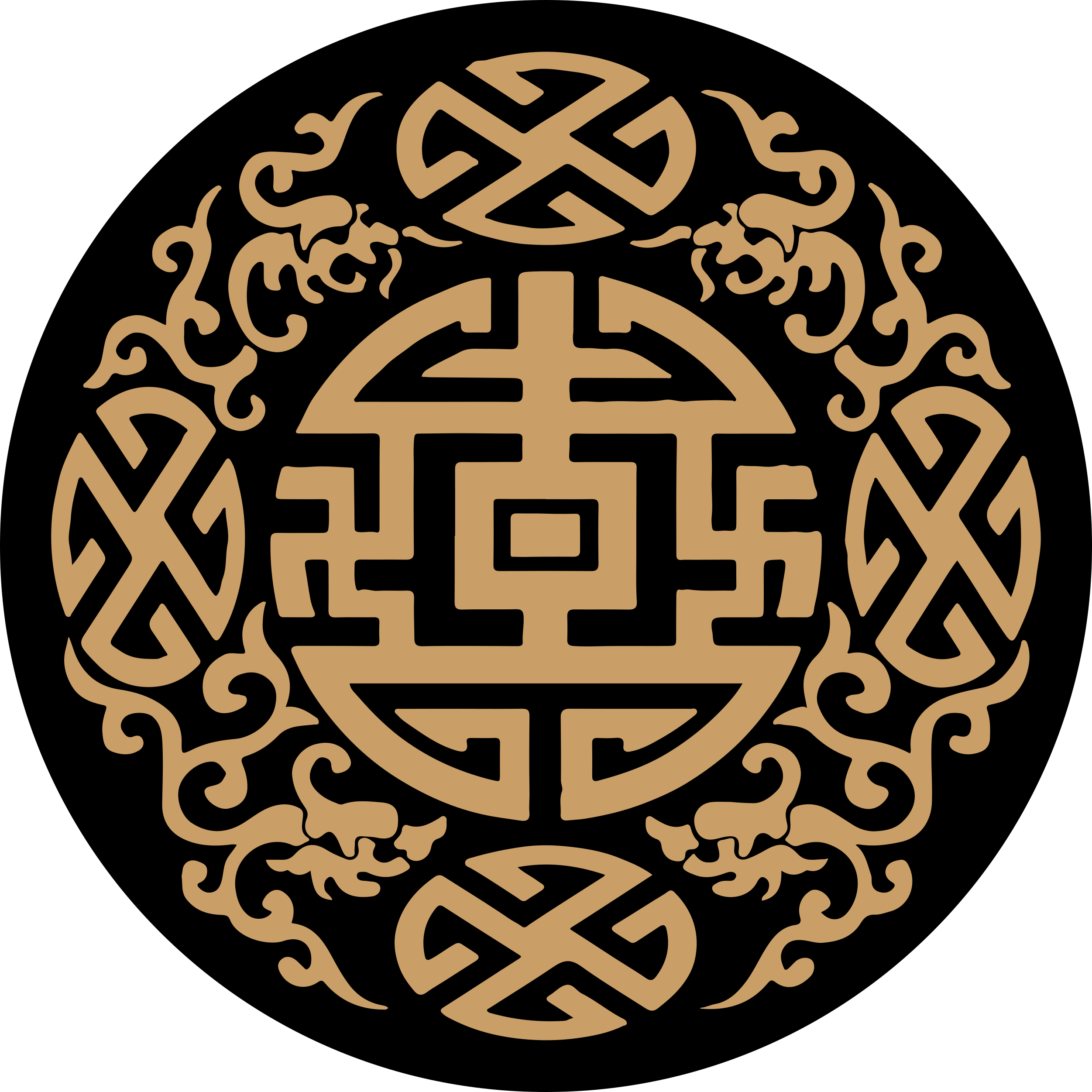 Alfombra vinílica mandala Patrón de mandala zen sólido - TenVinilo