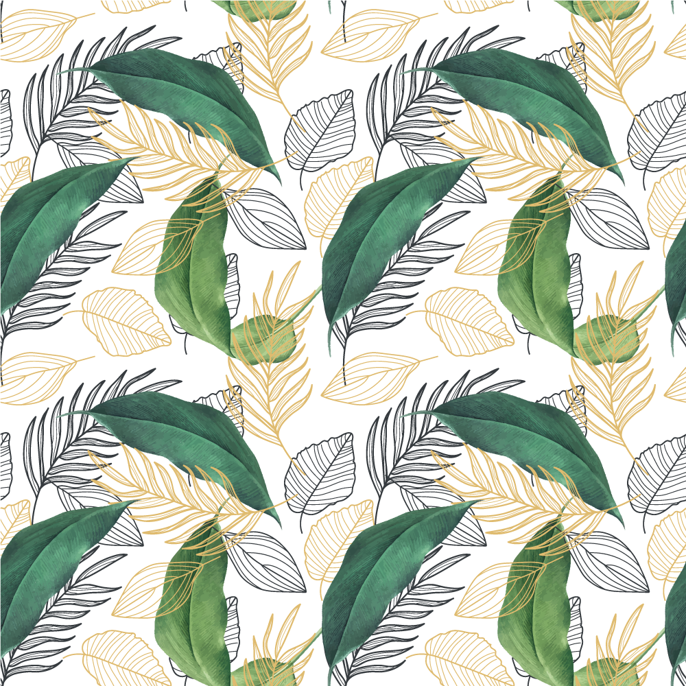 Alfombra vinílica naturaleza elemento de follaje rico - TenVinilo