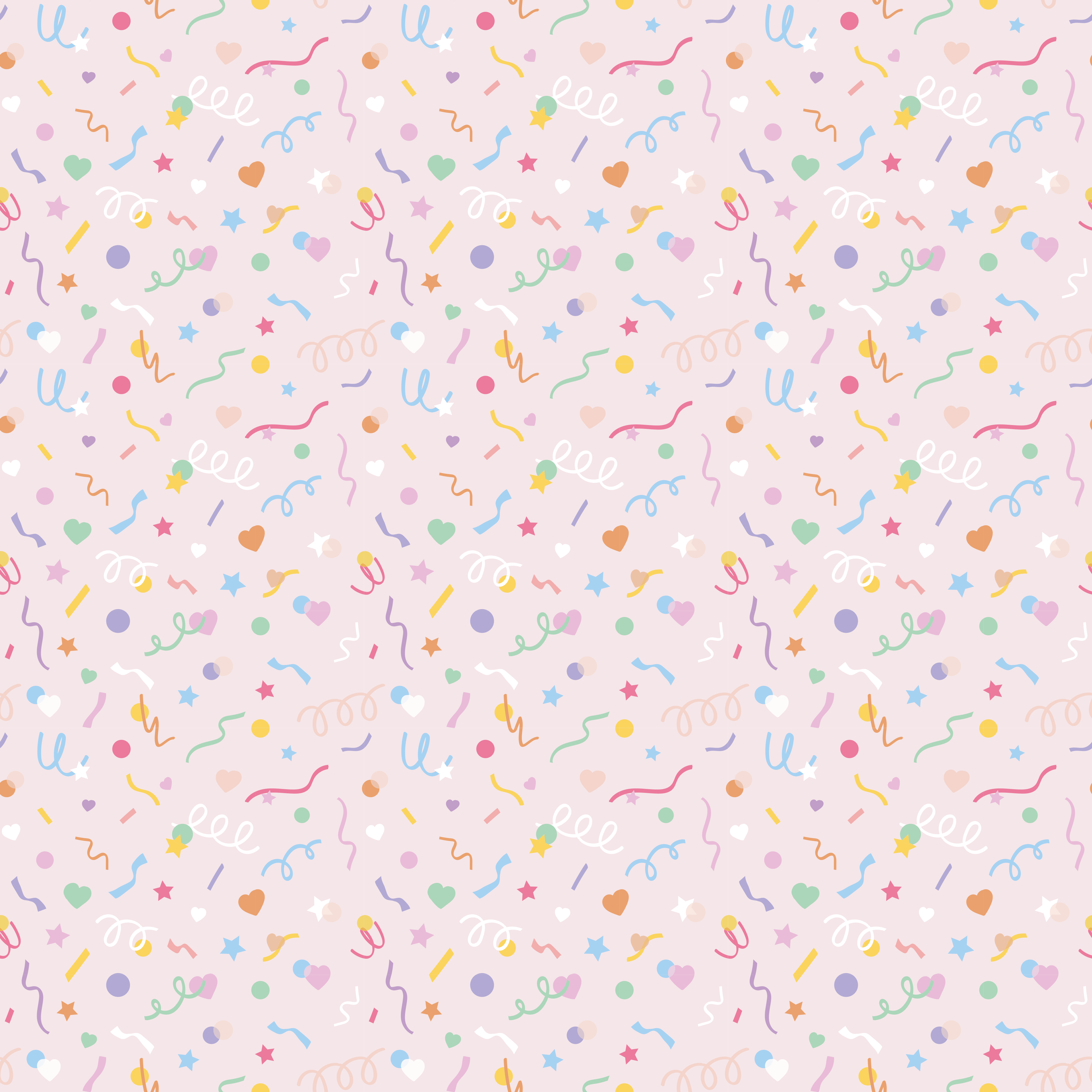Alfombra vinílica bebé confeti de fiesta colorido - TenVinilo