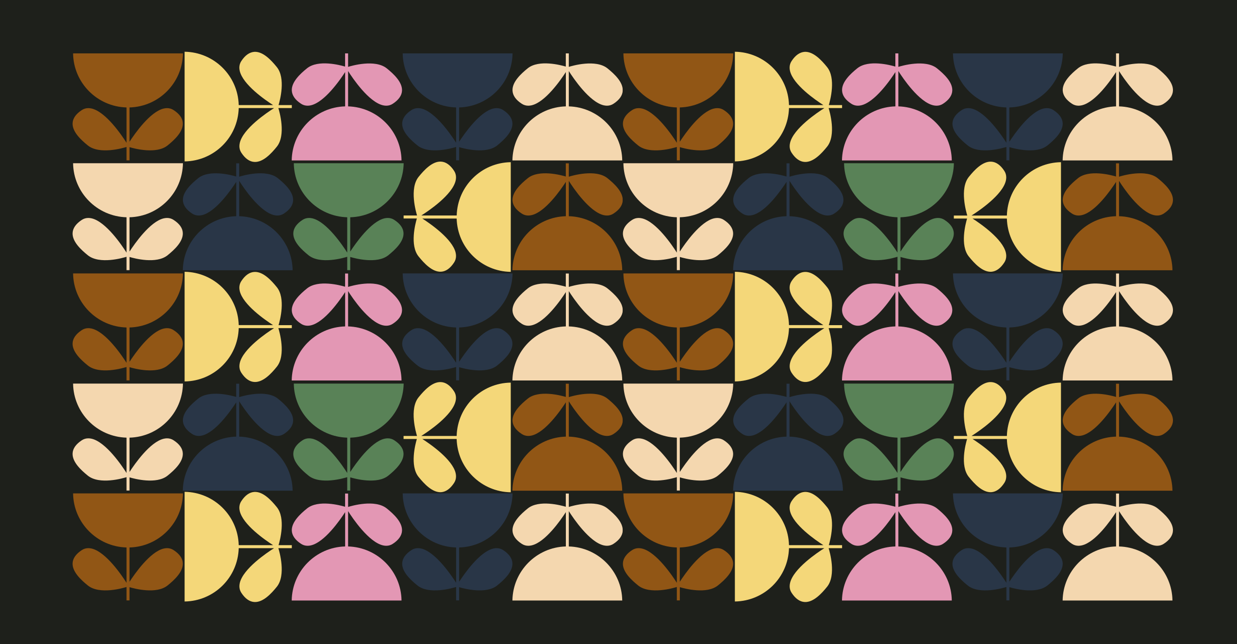 Alfombra hidráulica vinílica motivos de hojas vibrantes - TenVinilo