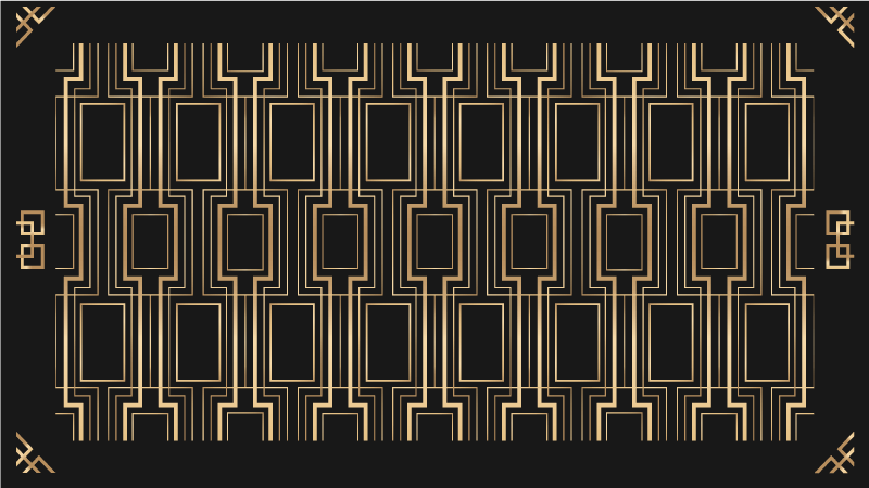 Alfombra vinílica moderna elegantes patrones geométricos - TenVinilo