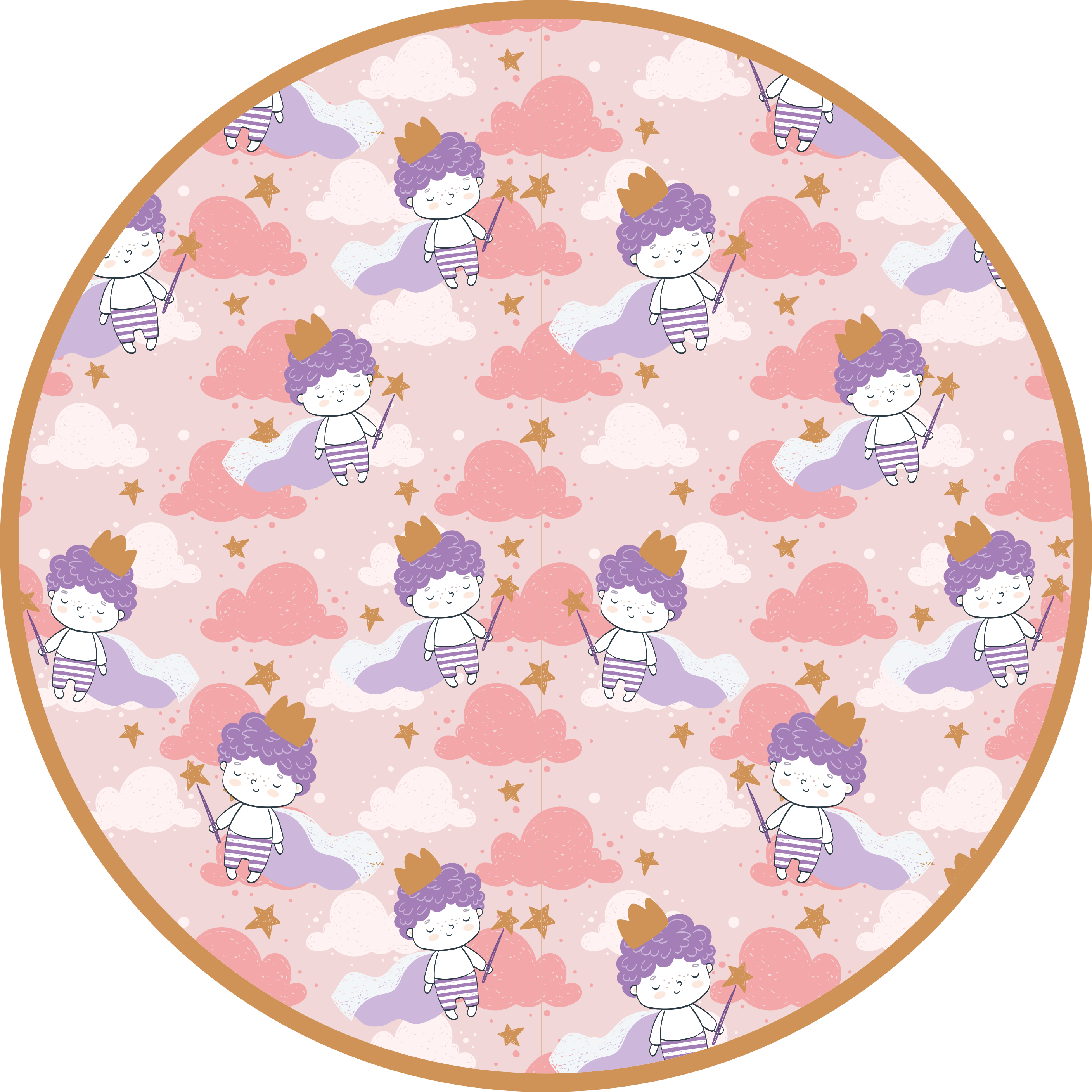 Alfombra vinílica infantil reino de las nubes mágicas - TenVinilo