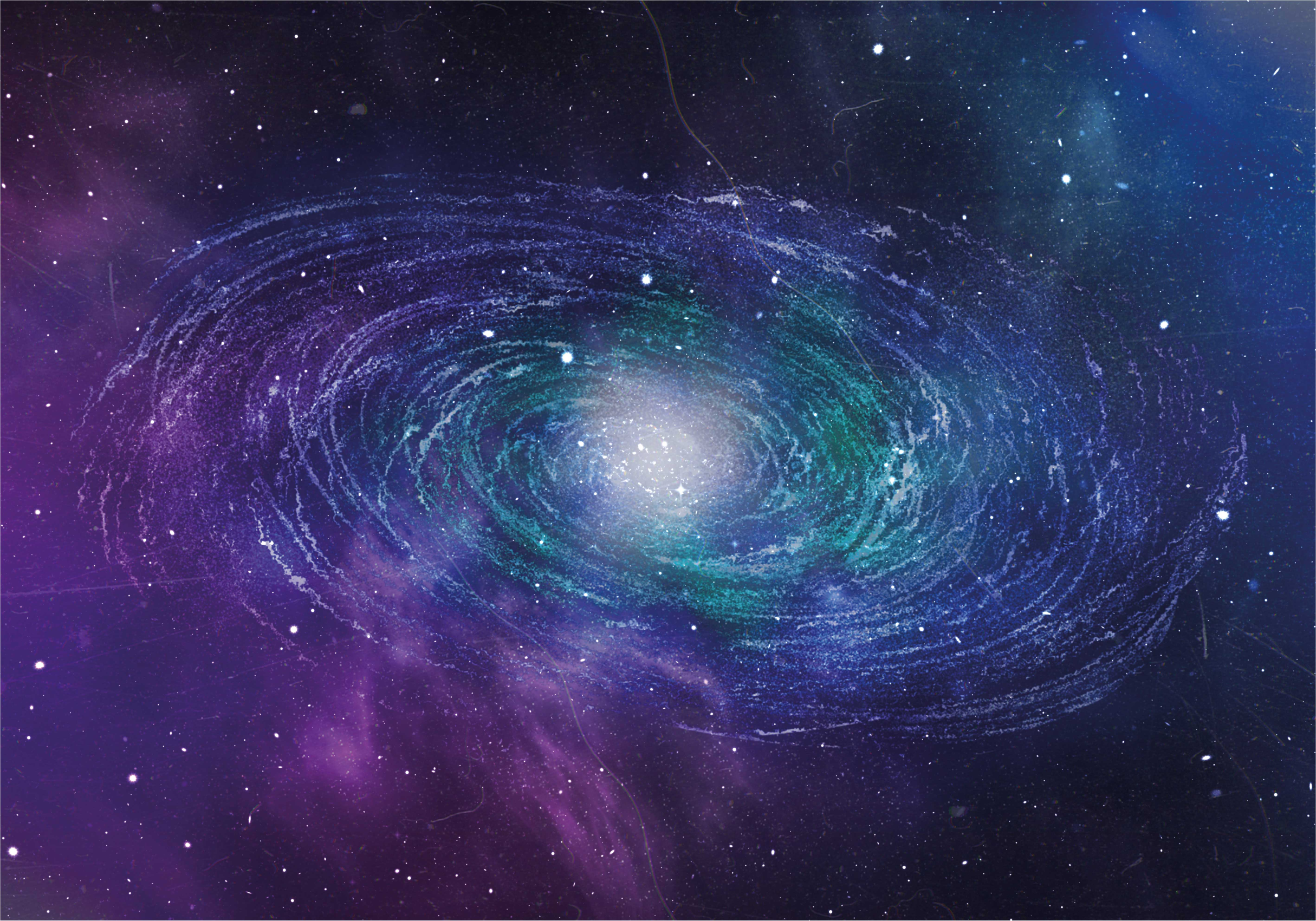 Alfombra vinílica estrellas patrón de remolino galáctico - TenVinilo