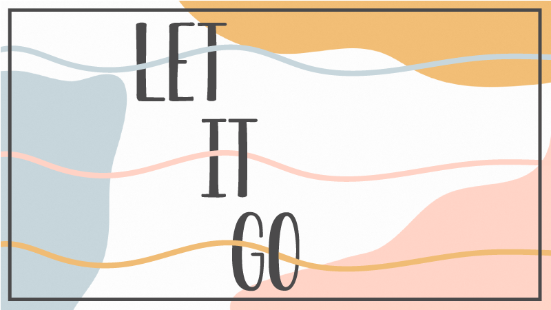 Alfombra vinílica frase déjalo ir - TenVinilo