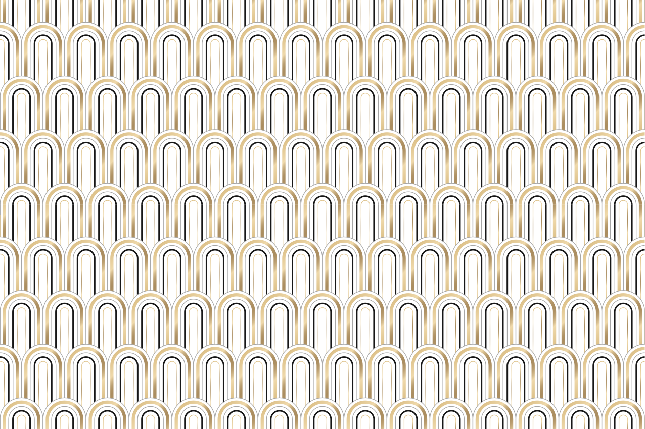 Alfombra vinílica geométrica diseño de patrón de arco - TenVinilo